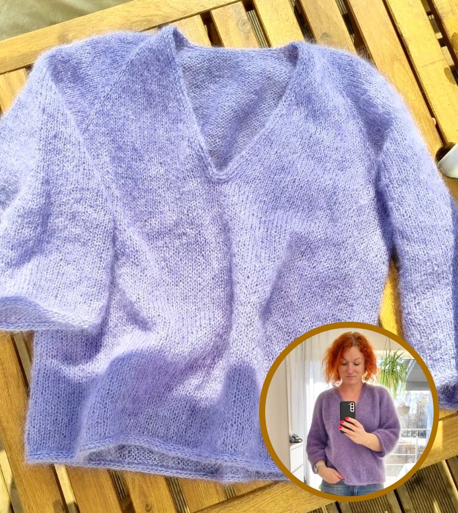 Adīšanas izaicinājuma rezultāta piemērs